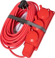 картинка Удлинитель колодка КОСМОС YKsm15m-3g(16A)KG-R рыжий от магазина Tovar-RF.ru