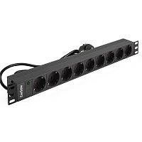 картинка exegate ex280851rus блок розеток exegate serverpro pdu-19h905 al-9s-eu3, 19",1u,алюм, 9schuko, евровилка, 3м от магазина Tovar-RF.ru