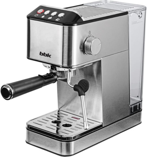 картинка кофеварка рожковая bbk bcm1501 нержавеющая сталь/черный от магазина Tovar-RF.ru