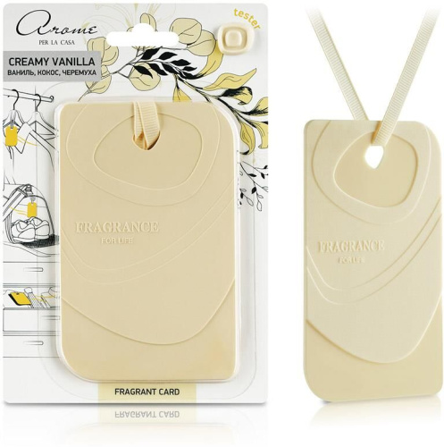 картинка АЕР Fragrant Card Creamy vanilla (105242) магазин Tovar-RF.ru являющийся официальным дистрибьютором в России картинка АЕР Fragrant Card Creamy vanilla (105242) от магазина Tovar-RF.ru