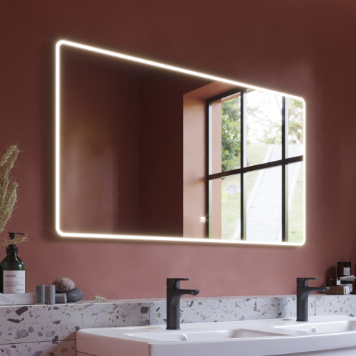 картинка Зеркало POINT, 100x70 см, сенсорный выключатель, LED-подсветка магазин Tovar-RF.ru являющийся официальным дистрибьютором в России фото 6 картинка Зеркало POINT, 100x70 см, сенсорный выключатель, LED-подсветка от магазина Tovar-RF.ru фото 6