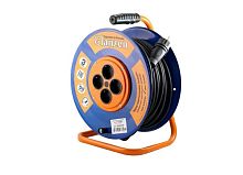 картинка Удлинители GLANZEN EB-50-010, на катушке, с/з, 4 роз - 50м от магазина Tovar-RF.ru