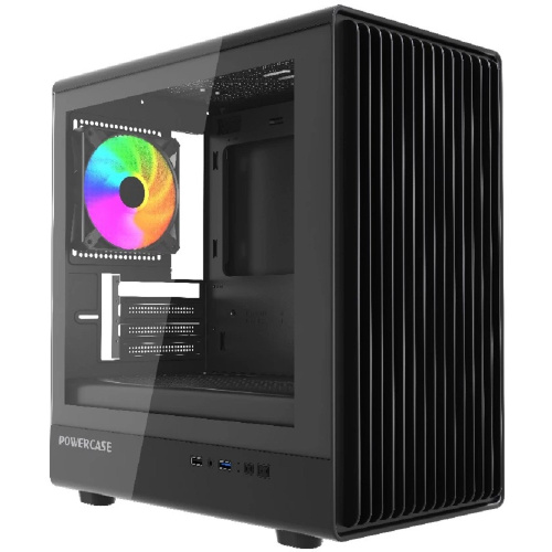 картинка Powercase Корпус Mistral Micro C4B ARGB, Tempered Glass, 4x 120mm ARGB PWM Fan, чёрный, mATX (CMMCB-A4) магазин Tovar-RF.ru являющийся официальным дистрибьютором в России картинка Powercase Корпус Mistral Micro C4B ARGB, Tempered Glass, 4x 120mm ARGB PWM Fan, чёрный, mATX (CMMCB-A4) от магазина Tovar-RF.ru