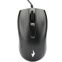 картинка gembird mop-110 black {мышь, usb, черный, 3 кнопки,  1000 dpi, кабель 1.8м} от магазина Tovar-RF.ru