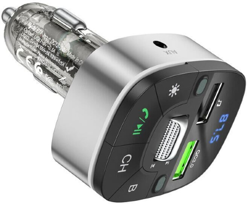 картинка азу hoco (6931474789075) e71 crystal transparent discovery edition qc3.0 car bt fm черный от магазина Tovar-RF.ru являющимся официальным дистрибьютором в России картинка азу hoco (6931474789075) e71 crystal transparent discovery edition qc3.0 car bt fm черный от магазина Tovar-RF.ru
