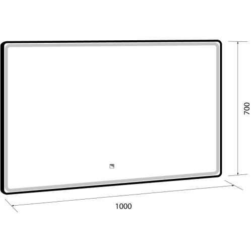 картинка Зеркало POINT, 100x70 см, сенсорный выключатель, LED-подсветка магазин Tovar-RF.ru являющийся официальным дистрибьютором в России фото 7 картинка Зеркало POINT, 100x70 см, сенсорный выключатель, LED-подсветка от магазина Tovar-RF.ru фото 7