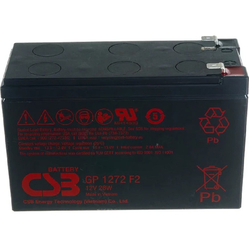 картинка csb батарея gp1272 12v (7.2 ah) f2 (28w)) от магазина Tovar-RF.ru