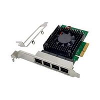 картинка orient xwt-int225l4pe4, сетевая карта pci-ex4 v3.0 4xrj45 2.5gbe nic, intel i225v chipset, 2.5/1 гбит/с, 2 планки крепления (33252) от магазина Tovar-RF.ru