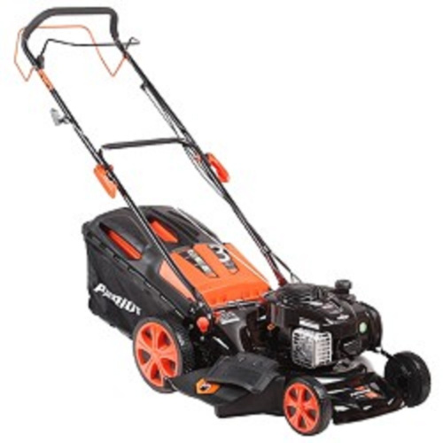 картинка PATRIOT PT 47BS Газонокосилка бензиновая [512109016] {Двиг. Briggs&Stratton, раб. Об. 148сс, мощн. 3.5 л.с., раб. Шир. 46см, регул. высоты 30-75мм прорезин. колеса 178-254мм, травосбор. 60л} от магазина Tovar-RF.ru