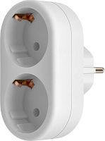 картинка Тройник DEFENDER (99107) TA-03 2 розетки заземление от магазина Tovar-RF.ru