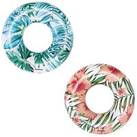 картинка круг для плавания bestway круг для плавания tropical palms 119 см bestway (арт. 36237)от магазина Tovar-RF.ru