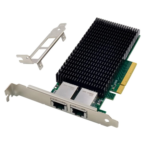 картинка orient xwt-int540l2pe8, сетевая карта pci-ex8 v2.1 2xrj45 10gbps converged server nic, intel x540 chipset, 10/1 гбит/с, 2 планки крепления в комплекте (33299) магазин Tovar-RF.ru являющийся официальным дистрибьютором в России картинка orient xwt-int540l2pe8, сетевая карта pci-ex8 v2.1 2xrj45 10gbps converged server nic, intel x540 chipset, 10/1 гбит/с, 2 планки крепления в комплекте (33299) от магазина Tovar-RF.ru