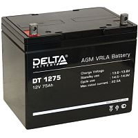 картинка delta dt 1275 (75 а\ч, 12в) свинцово- кислотный аккумулятор   от магазина Tovar-RF.ru