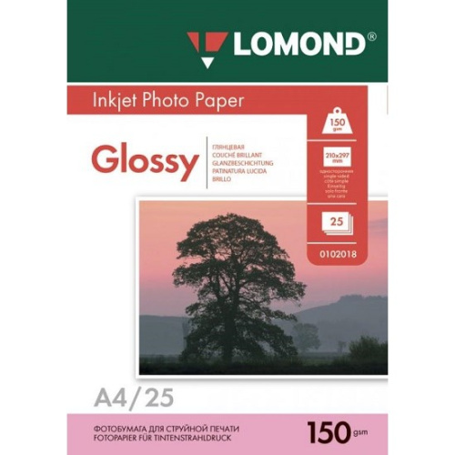 картинка Фотобумага LOMOND Односторонняя Глянцевая, 150г/м2, A4 (21X29,7см) 25л. для струйной печати. 0102043 магазин Tovar-RF.ru являющийся официальным дистрибьютором в России картинка Фотобумага LOMOND Односторонняя Глянцевая, 150г/м2, A4 (21X29,7см) 25л. для струйной печати. 0102043 от магазина Tovar-RF.ru