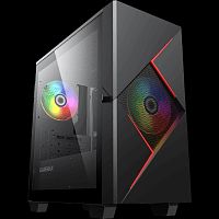 картинка gamemax корпус cyclops br без бп (midi tower, atx, черно-красн.,1*usb2.0 + 1*usb3.0, 2*120мм) от магазина Tovar-RF.ru