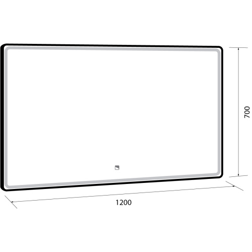 картинка Зеркало POINT, 120x70 см, сенсорный выключатель, LED-подсветка магазин Tovar-RF.ru являющийся официальным дистрибьютором в России фото 7 картинка Зеркало POINT, 120x70 см, сенсорный выключатель, LED-подсветка от магазина Tovar-RF.ru фото 7