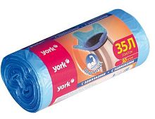 картинка Мешки для мусора YORK с завязками YORK 35л (30шт.) 902160 от магазина Tovar-RF.ru