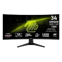 картинка msi mag 34" 346cq {va curved 3440x1440 180hz 1ms 300cd 2xhdmi displayport internal vesa} от магазина Tovar-RF.ru