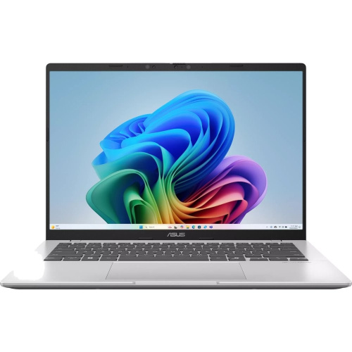 картинка asus vivobook 14 x1407qa-ly099w [90nb1603-m007f0] snapdragon x  x1 26 100/16gb /1tb ssd/qualcomm adreno gpu/14" wuxga (1920 x 1200) / win11 home/1.49 kg/cool silver} от магазина Tovar-RF.ru