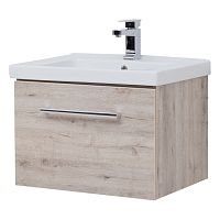 картинка Тумба BIG INN, 65 см, подвесная, 1 ящик + выдвижной внутренний ящик, дуб кантри от магазина Tovar-RF.ru
