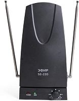картинка антенна комнатная эфир se-220 dvb-t2/дмв+мв, активная от магазина Tovar-RF.ru