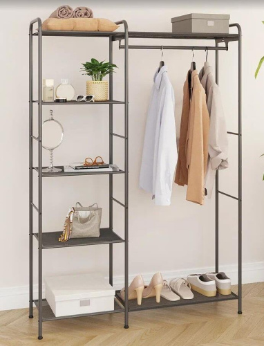 картинка Гардеробная система ЗМИ Гардеробная система Валенсия 1 (VALENCIA 1 clothes rack) (Графит) ГСВ1 ГР магазин Tovar-RF.ru являющийся официальным дистрибьютором в России картинка Гардеробная система ЗМИ Гардеробная система Валенсия 1 (VALENCIA 1 clothes rack) (Графит) ГСВ1 ГР от магазина Tovar-RF.ru