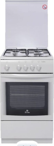 картинка плита газовая de luxe 506040.05г (917000) бел от магазина Tovar-RF.ru