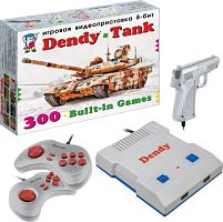 картинка игровая консоль dendy tank 300 игр + световой пистолет от магазина Tovar-RF.ru