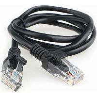 картинка гарнизон pc-utp-5e-1-bk кат.5e, патч-корд utp 1м, литой, многожильный (чёрный) от магазина Tovar-RF.ru
