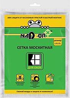 картинка Сетка москитная для окон NADZOR Сетка москитная для окон, 1,5*1,5 м, белая, в пакете, MSN015P от магазина Tovar-RF.ru