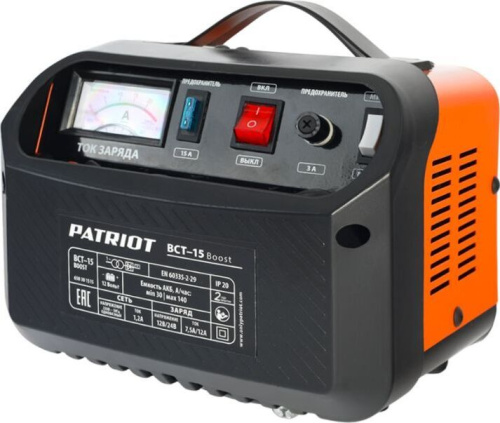 картинка зарядное устройство patriot 650301515 bct 15 boost от магазина Tovar-RF.ru