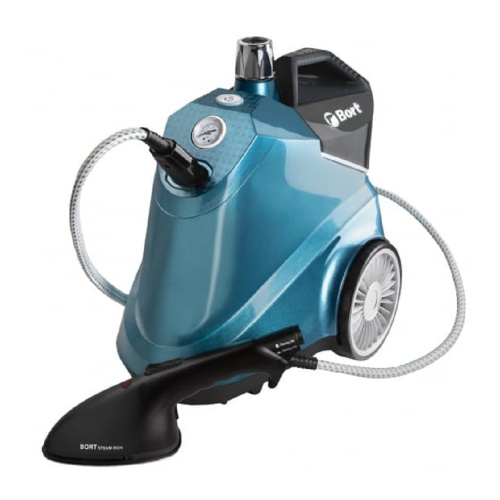 картинка bort отпариватель для одежды pro iron { мощность 2500 вт; температура пара 155 °с; емкость бачка 3800 мл; напряжение 220...240 в; вес изделия 8 кг; 7,38 (7,38) кг; 43 x 32 x 44; гарантия  } [93410587] от магазина Tovar-RF.ru