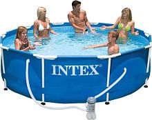 картинка бассейн каркасный intex бассейн каркасный 305х76см.+ фильтр-насос .(в коробке) арт.28202npот магазина Tovar-RF.ru