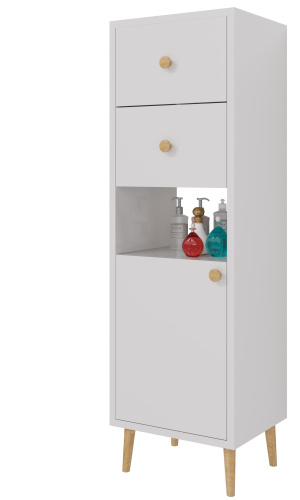 картинка Шкаф LUNO, 35см, напольный, правый, 1дв.,2 ящ., 1 откр. полка,белый глянец магазин Tovar-RF.ru являющийся официальным дистрибьютором в России картинка Шкаф LUNO, 35см, напольный, правый, 1дв.,2 ящ., 1 откр. полка,белый глянец от магазина Tovar-RF.ru