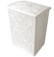 картинка Корзина для белья KEEPLEX KL120511048 Fiori 35л белое облако от магазина Tovar-RF.ru