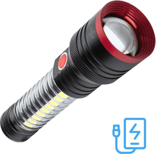 картинка фонарь ручной космос koc132lit черный/красныйот магазина Tovar-RF.ru