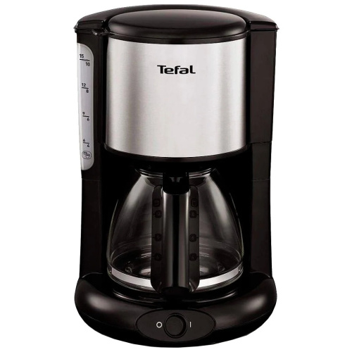картинка кофеварка капельная tefal cm361838 1000вт серебристый/черный магазин Tovar-RF.ru являющийся официальным дистрибьютором в России картинка кофеварка капельная tefal cm361838 1000вт серебристый/черный от магазина Tovar-RF.ru