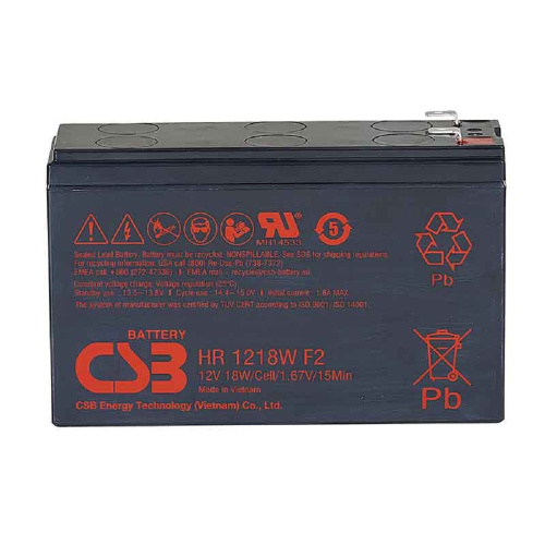 картинка csb батарея hr1218w (12v 18w) клеммы f2 от магазина Tovar-RF.ru