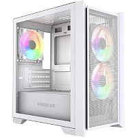 картинка powercase alisio micro z3w argb v2, tempered glass, 3x 120mm argb fan, белый, matx  (camzw-a3-v2) от магазина Tovar-RF.ru
