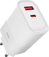 картинка сзу more choice (4620202555540) nc81i сзу 1usb+1type-c 3.0a pd 20w+ qc3.0 , белый от магазина Tovar-RF.ru