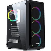 картинка powercase cmizb-l4 корпус mistral z4 mesh led, tempered glass, 4x 120mm 5-color fan, чёрный, atx  (cmizb-l4) от магазина Tovar-RF.ru