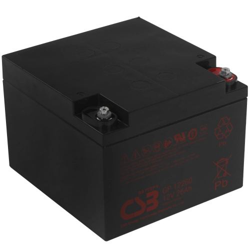 картинка csb батарея gp12260 (i) (12v/26ah) магазин Tovar-RF.ru являющийся официальным дистрибьютором в России картинка csb батарея gp12260 (i) (12v/26ah) от магазина Tovar-RF.ru