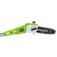 картинка Greenworks G24PS20 Высоторез/Сучкорез аккумуляторный, 24V, 20 см, без АКБ и ЗУ [2000107] от магазина Tovar-RF.ru