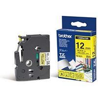 картинка brother tze-631 картридж с лентой (p-touch, 12мм, черный на желтом)(tze631) от магазина Tovar-RF.ru