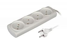 картинка Удлинители электрические VOLSTEN (13913) SI 4 X1.5 (э/уд.модель Р16-009 (1,5 метра, 6А, 1300Вт, ШВВП)) от магазина Tovar-RF.ru