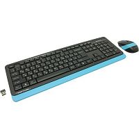 картинка клавиатура + мышь a4tech fstyler fg1010 клав:черный/синий мышь:черный/синий usb беспроводная multimedia от магазина Tovar-RF.ru