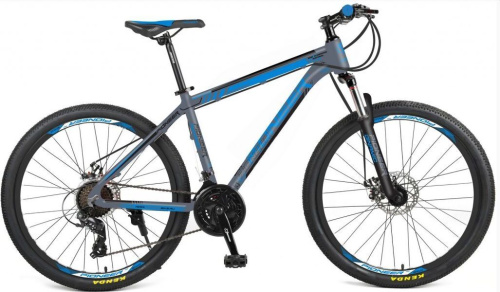 картинка велосипед pioneer dynamic 26" al/17" gray-black-blueот магазина Tovar-RF.ru