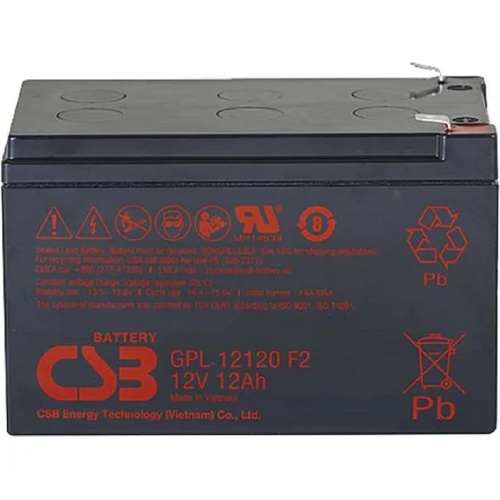 картинка csb батарея gpl12120 f2  (12v 12ah)  от магазина Tovar-RF.ru