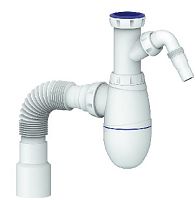 картинка Сантехническая арматура UNICORN А520V - сифон для тюльпана, умывальника без выпуска от магазина Tovar-RF.ru