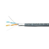 картинка skynet кабель premium ftp indoor 2x2x0,51, медный, fluke test, кат.5e, однож., 305 м, box, серый [csp-ftp-2-cu] от магазина Tovar-RF.ru